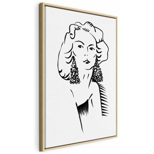  Slika - Romantic Blonde (1 Part) Vertical 40x60 U prirodnom drvenom okviru Cijene