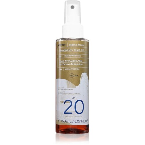 Korres Aegean Bronze suho olje za povečanje porjavelosti SPF 20 150 ml Cene