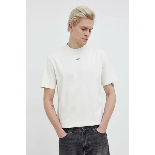 Hugo Pamučna majica za muškarce, boja: bijela, bez uzorka