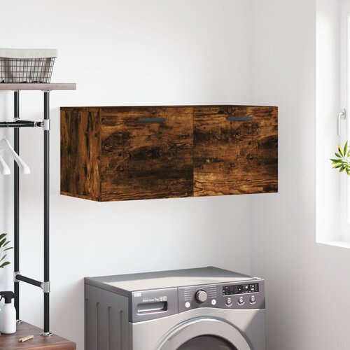  Zidni ormarić boja hrasta 80x36,5x35 cm konstruirano drvo Slike