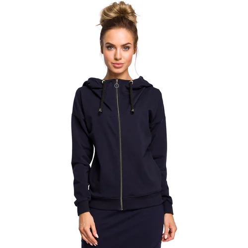 Made Of Emotion Woman's Sweatshirt M420 Navy Blue