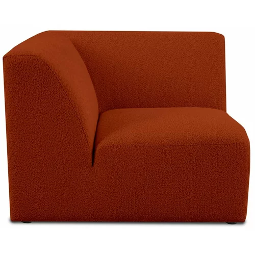 Scandic Opečnato oranžen modul za sedežno garnituro iz tkanine bouclé (s kotom po izbiri) Roxy –