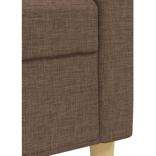  3-dijelni set sofa smeđi od tkanine Slike
