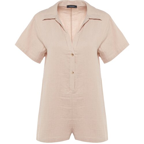 Trendyol Jumpsuit - Ecru - Relaxed Slike