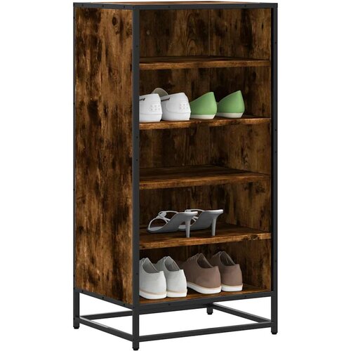  Stalak za cipele boja hrasta 48x38x97,5 cm konstruirano drvo Smeđa Slike