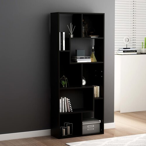 vidaXL Ormarić za knjige crni 67 x 24 x 161 cm od iverice Cijene