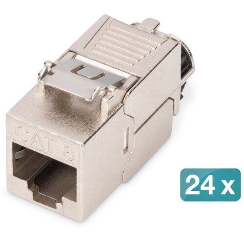 Digitus CAT 8.1 Keystone module, shielded, tool-free mounting connection - 24 pcs. Cijene