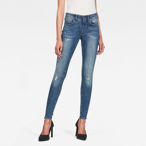 G-star Jeans - Lynn Mid Super Skinny Wmn Blue Cijene