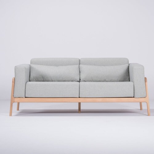 Gazzda Modro-siv kavč s hrastovo strukturo Fawn, 180 cm Cene