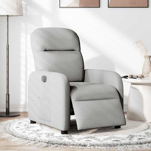 Maison Chic Električni naslanjač - Relax naslanjač sivo blago, (22062278) Cene