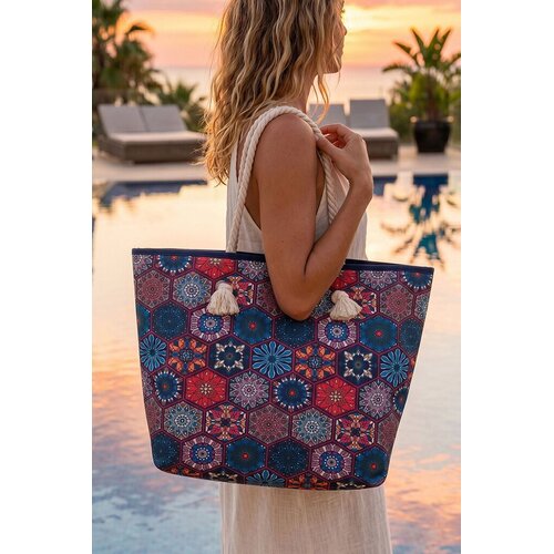 Prendi - Bag Prendi - Torba Ženska torba za plažu, Šarena Cene
