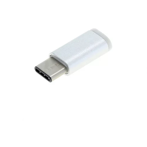 OTB Adapter iz MicroUSB na USB-C, srebrn