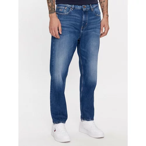 Tommy Jeans Jeans hlače Isaac DM0DM17653 Mornarsko modra Tapered Fit