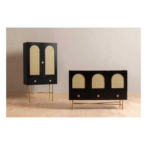 Woody Fashion komoda cliff 150 black Slike