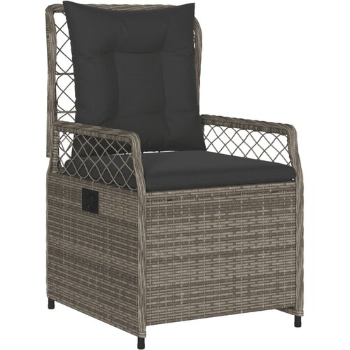  3-dijelni vrtni blagovaonski set sivi od poliratana Siva 80 x 80 x 74 cm Slike