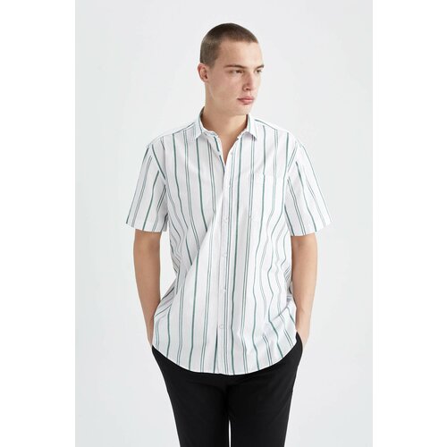 Defacto Relax Fit Shorts Sleeve Striped Shirt Cene