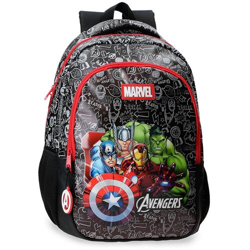 Precision ranac za dečake team avengers, 14x42x28 cm, sivi Slike