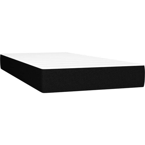vidaXL Box spring postelja z vzmetnico črn 90x190 cm blago Cene