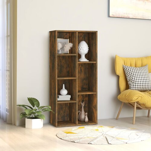 VidaXL Knjižna omara dimljeni hrast 50x25x106 cm Slike
