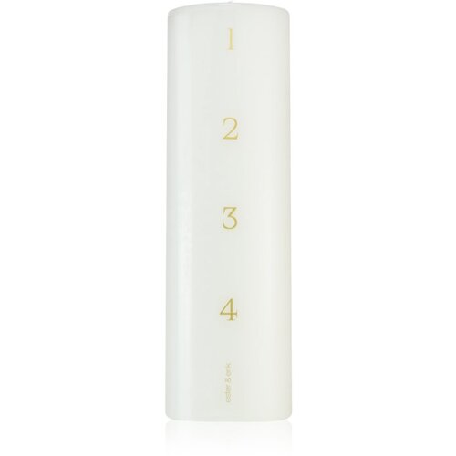ester & erik advent pure white sveča 6x20 cm Cene