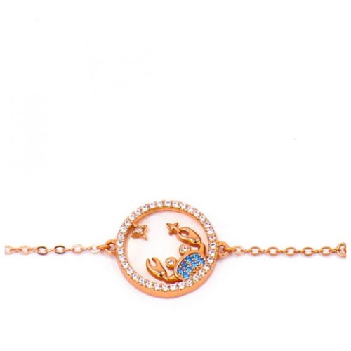 Fenzy zapestnica z obeskom, rak, rose gold Cene