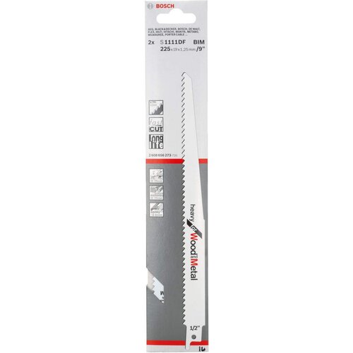 Bosch list univerzalne testere S 1111 DF Heavy for Wood and Metal - pakovanje 5 komada - 2608656261 Slike