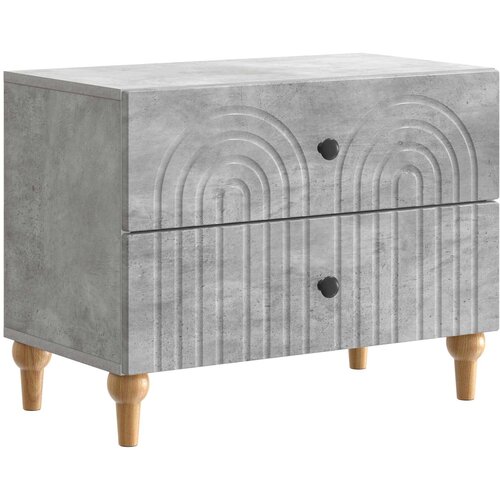 Noćni ormar Betonska siva 62 x 34,5 x 48 cm Konstruirano drvo Cene