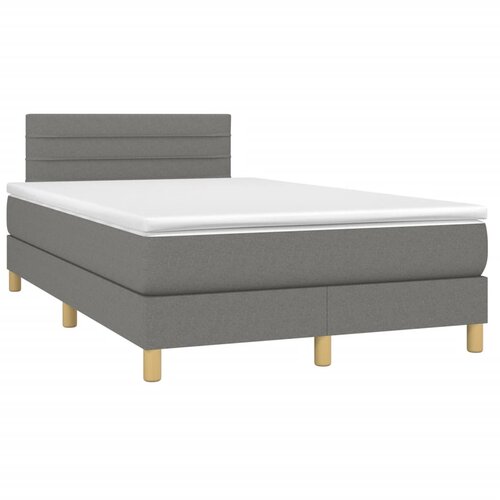  box spring s madracem tamnosivi 120 x 190 cm tkanina Slike