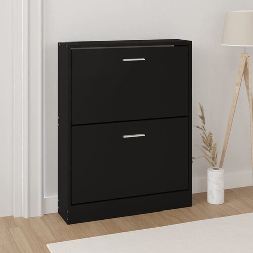 vidaXL Ormarić za cipele crni 59 x 17 x 81 cm od konstruiranog drva Cijene