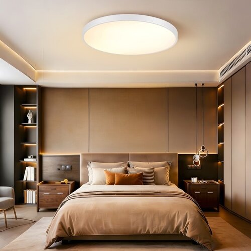  Immax NEO 07315L-LED prigu&amp;scaron;iva stropna lampa SEMPLICI 96 W/230 V, &amp;Oslash; 80 cm, Wi-Fi Tuya, bela + daljinski upravljač Slike