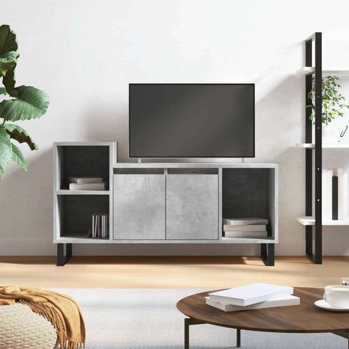 TV omarica betonsko siva 100x35x55 cm inženirski les, (20912291) Slike