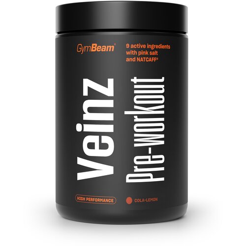 GymBeam veinz pre-workout 500 g cola lemon Slike