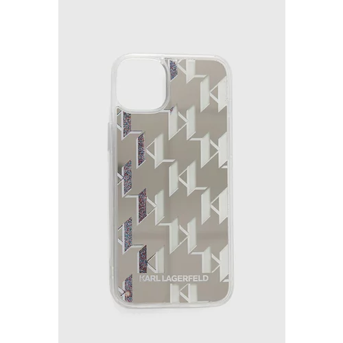 Karl Lagerfeld Etui za telefon Iphone 14 Plus 6,7" srebrna barva