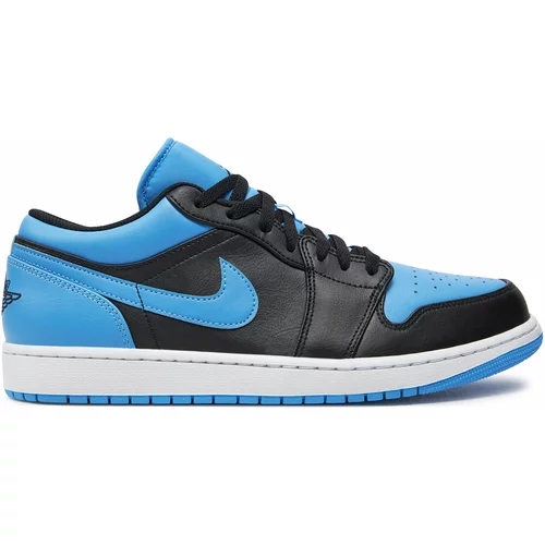 Nike Čevlji Air Jordan 1 Low 553558 041 Black/Black/University Blue