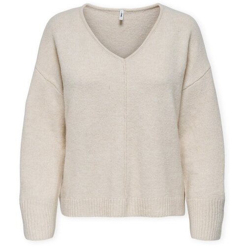Only Puloverji Whitney Life Knit - Pumice Stone Bež Slike