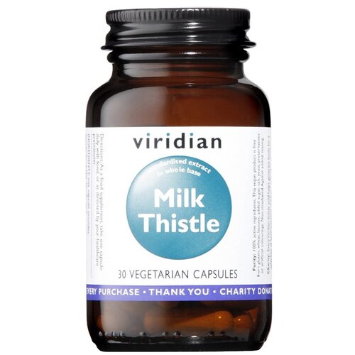 Viridian Nutrition Standardiziran pegasti badelj Viridian (30 kapsul) Slike