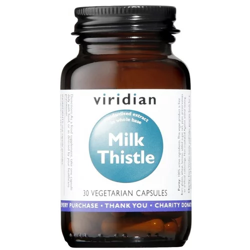 Viridian Nutrition Standardiziran pegasti badelj Viridian (30 kapsul)
