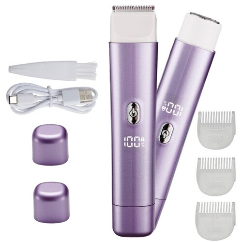INF Ženska električna britvica - mokro/suho, polnilna, dvojna glava Purple, (5000287129) Cene