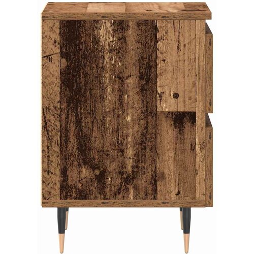  Noćni ormarići 2 kom Staro drvo 40x35x50 cm Konstruirano drvo Slike
