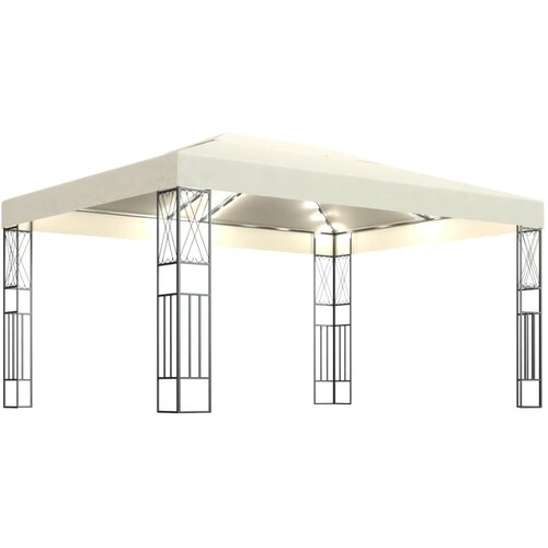  Paviljon z LED lučkami 3x4 m krem blago Cene