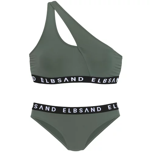 Elbsand Bikini maslinasta / crna / bijela