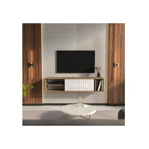Hanah home Hanah TV komoda Teo, plutajuća, 140x29,5x29,5 cm, orah Cijene