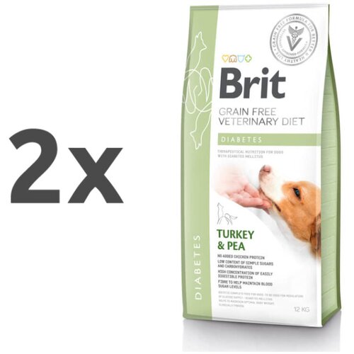 Brit veterinary diet Brit GF Veterinarska dieta za pse - Diabetes 2 x 12 kg Cene