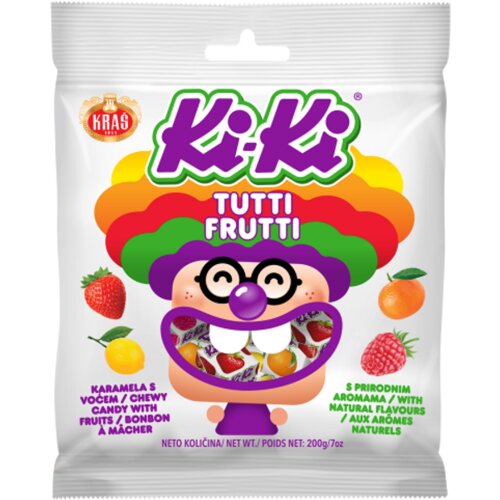 Kraš KI-KI bombone karamela Tutti Frutti 200g Slike