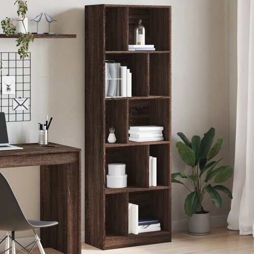 vidaXL Regal za knjige boja hrasta 57x28,5x174 cm konstruirano drvo Cene