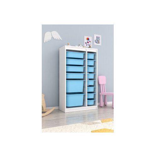 Hanah home višenamenske police montana xs 2D4N8U white blue v2 Cene