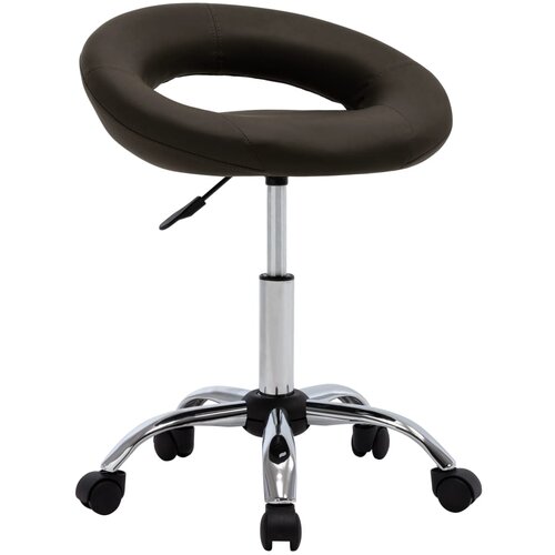 vidaXL Vrtljiv delovni stol rjavo umetno usnje Cene