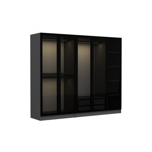 Ormar Kale 225x190x52cm Crni Slike