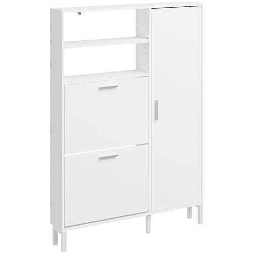 SoBuy Omarica za Čevlje Shranjevanje Barva Bela 83x14x117.5cm FSR230-W, (5000486875) Cene