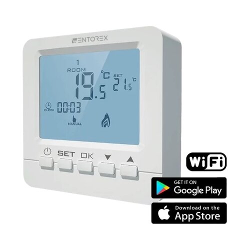 WENTOREX Control CW-2 WiFi digitalni sobni termostat za centralno grejanje (3A) Cene